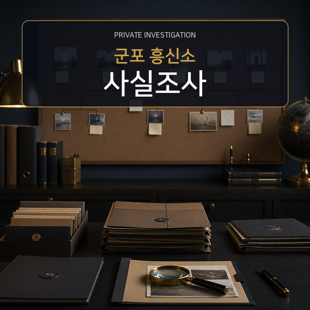 군포 사실관계 조사 전문 흥신소