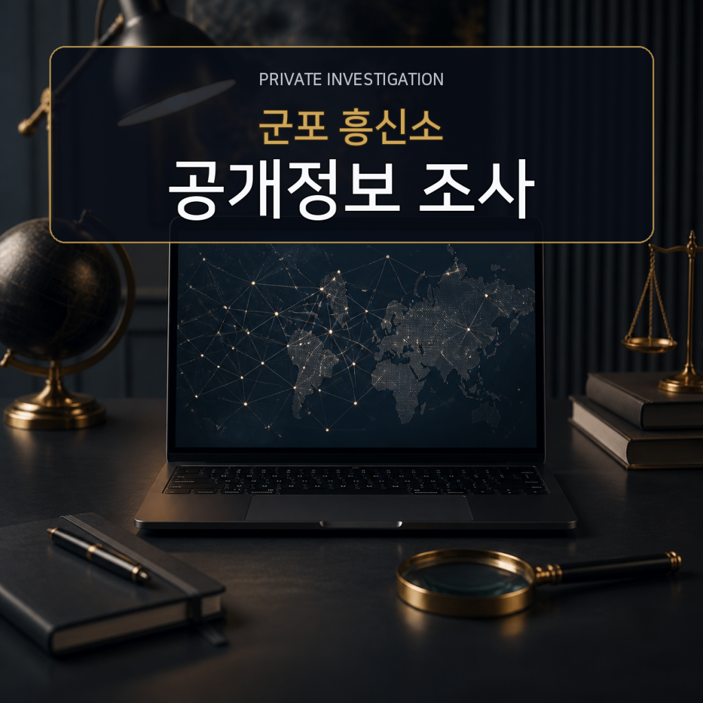 군포 디지털 공개정보 조사 전문 흥신소
