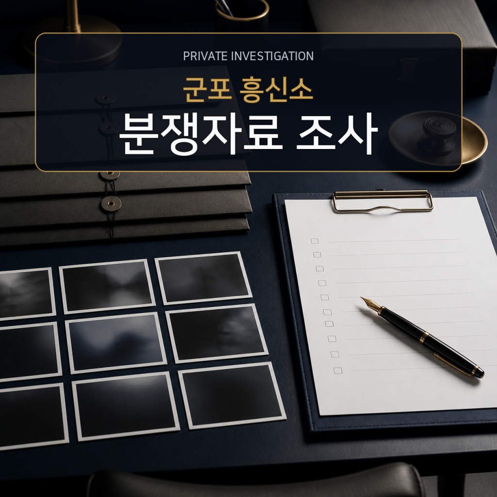 군포 분쟁자료 조사 전문 흥신소